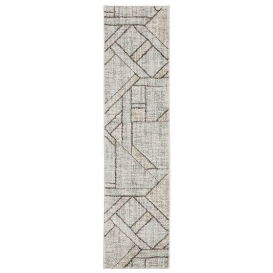 Cambria Grey Beige Modern & Contemporary Geometric Indoor Rug