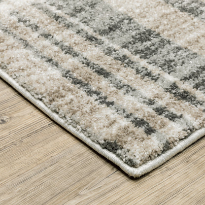 Cambria Tan Charcoal Modern & Contemporary Geometric Indoor Rug