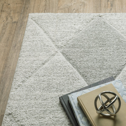 Cambria Grey Ivory Modern & Contemporary Geometric Indoor Rug