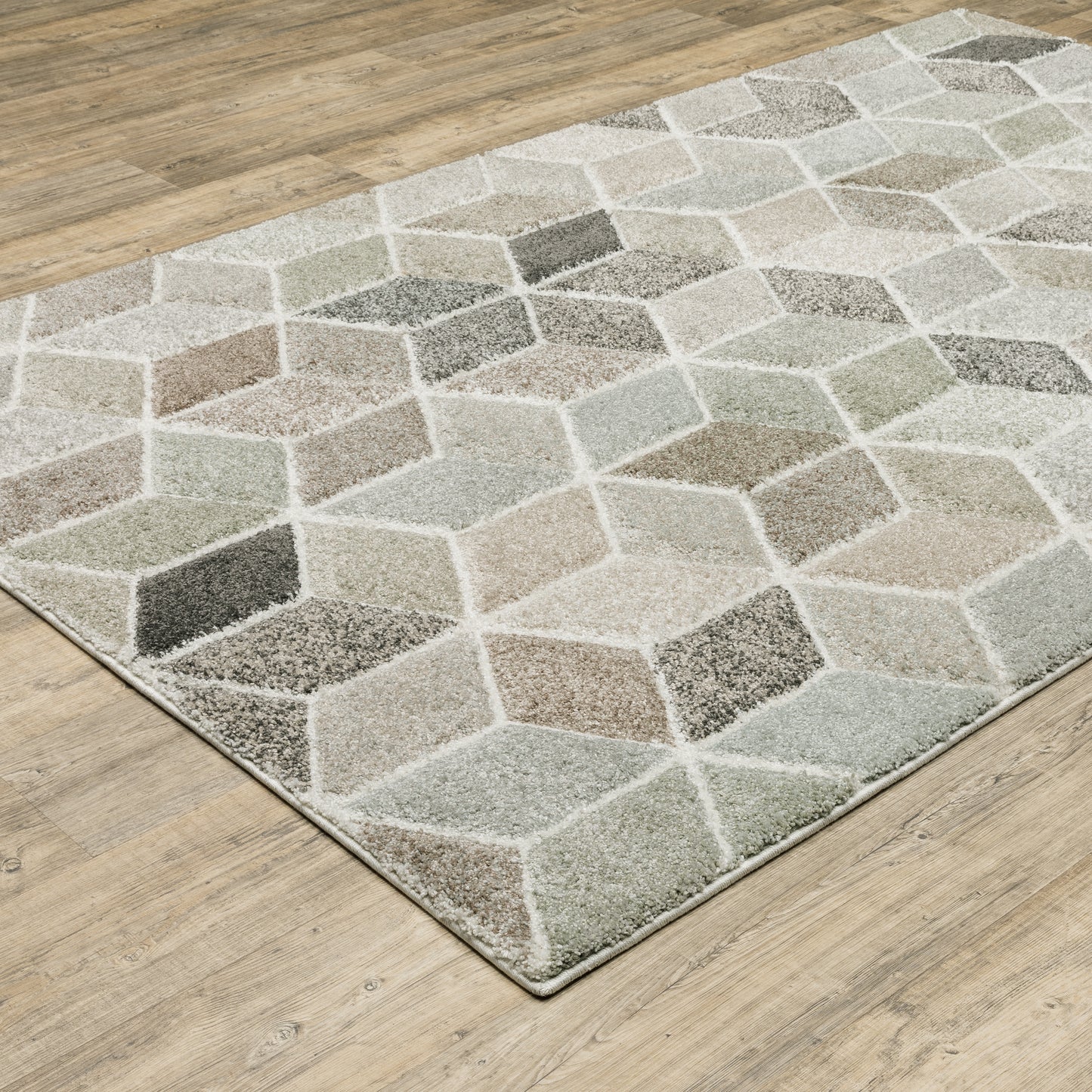 Cambria Beige Multi Modern & Contemporary Geometric Indoor Rug