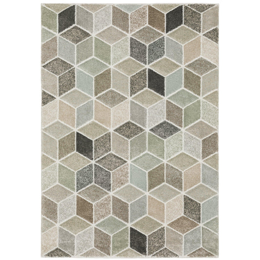 Cambria Beige Multi Modern & Contemporary Geometric Indoor Rug