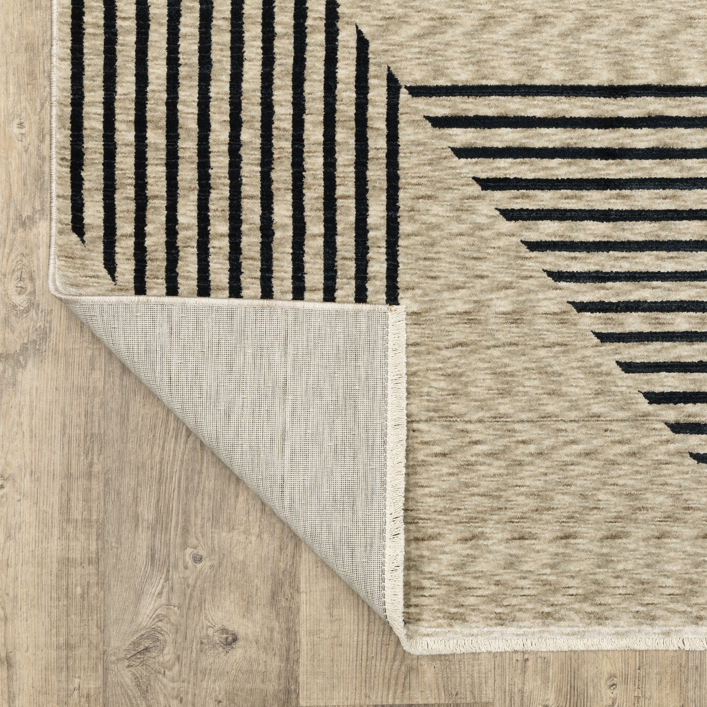 Capella Beige Navy Modern & Contemporary Geometric Indoor Rug