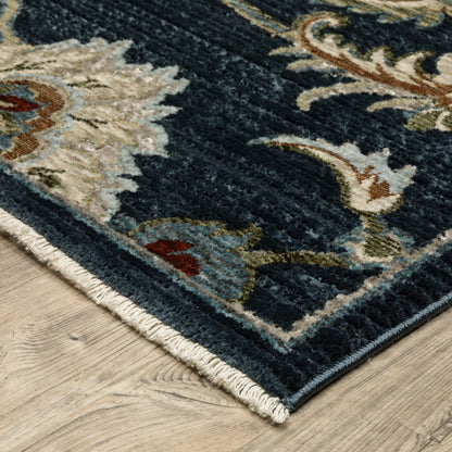 Capella Blue Multi Traditional Oriental Indoor Rug