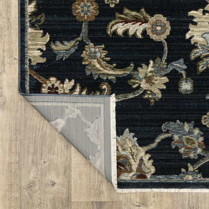 Capella Blue Multi Traditional Oriental Indoor Rug