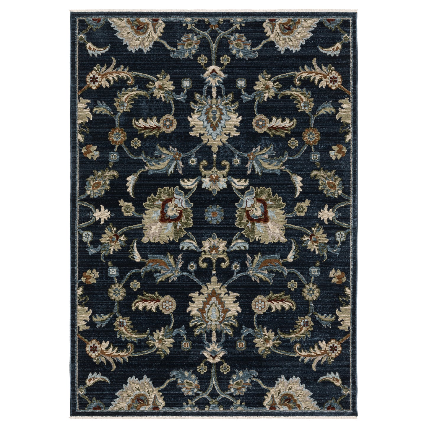 Capella Blue Multi Traditional Oriental Indoor Rug