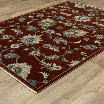 Capella Red Multi Traditional Oriental Indoor Rug