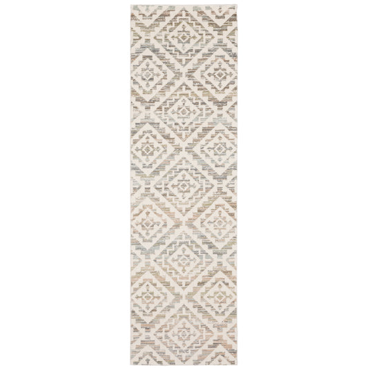 Capistrano Ivory Grey Southwestern Geometric Indoor Rug