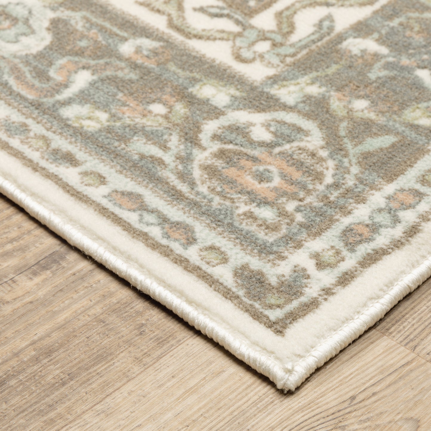 Capistrano Ivory Grey Traditional Oriental Indoor Rug