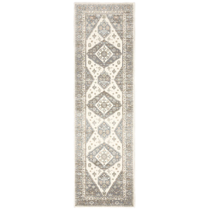 Capistrano Ivory Grey Traditional Oriental Indoor Rug