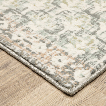 Capistrano Ivory Grey Global Floral Indoor Rug