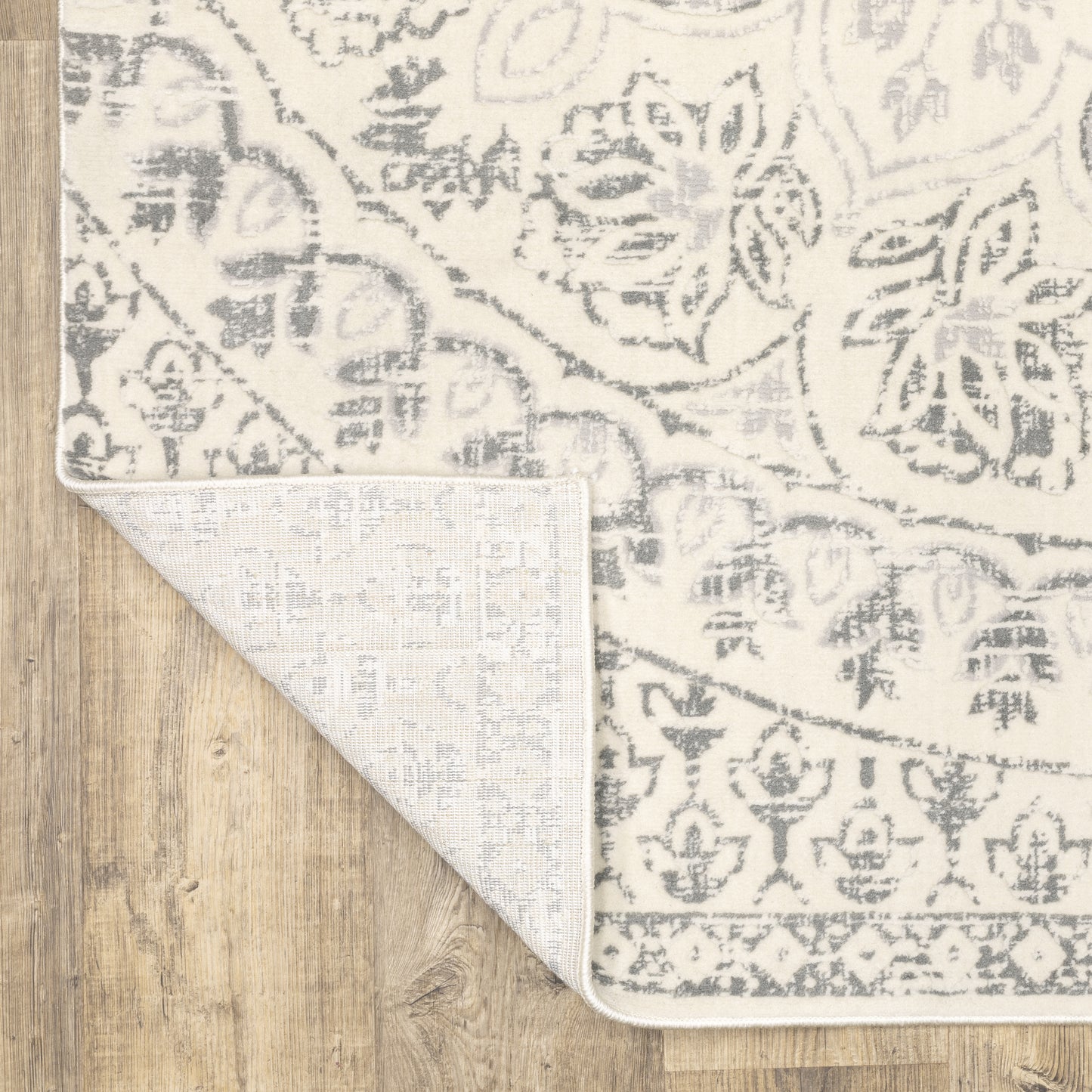 Capistrano Ivory Grey Global Floral Indoor Rug