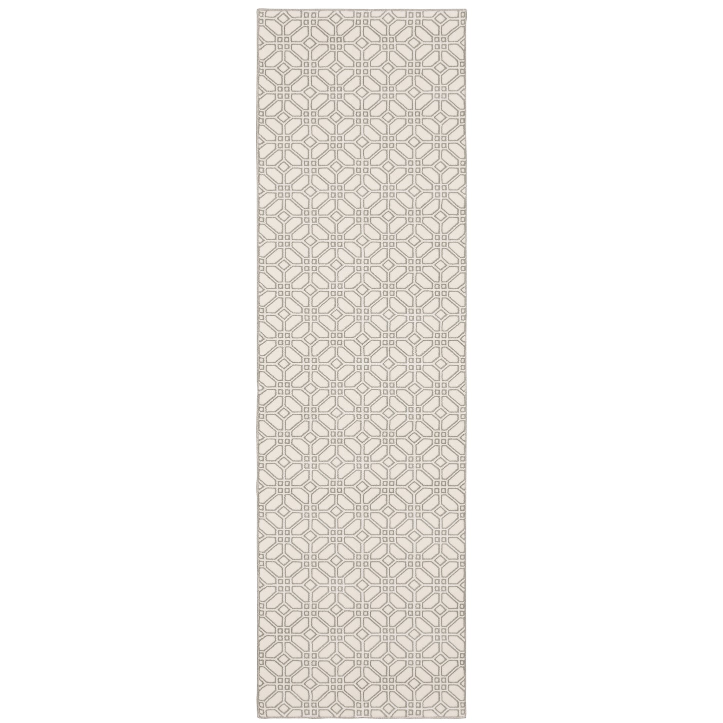 Capistrano Ivory Grey Moroccan Geometric Indoor Rug