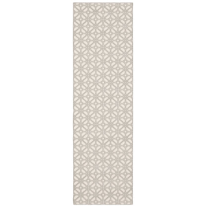 Capistrano Ivory Grey Moroccan Geometric Indoor Rug