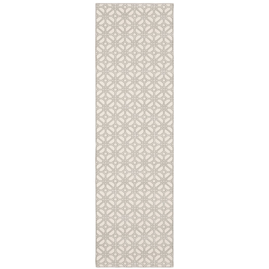 Capistrano Ivory Grey Moroccan Geometric Indoor Rug