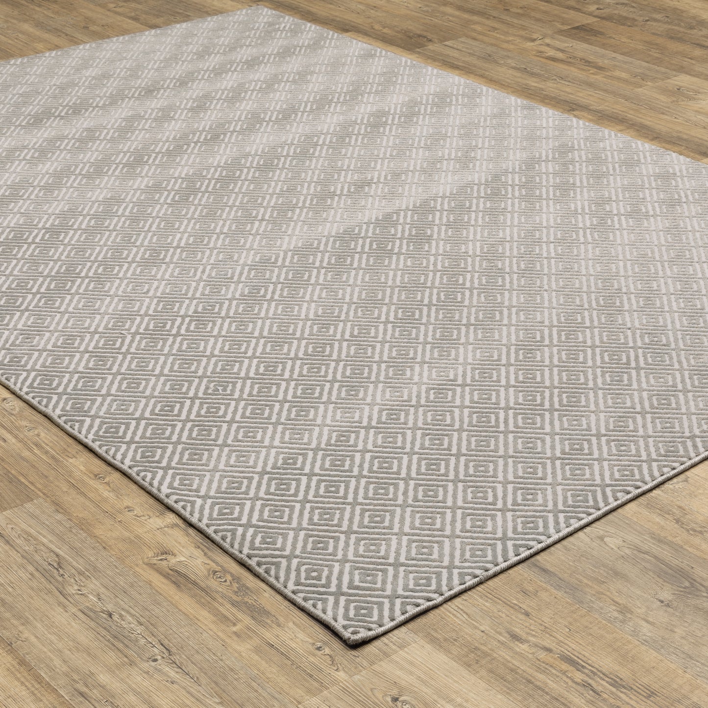 Capistrano Grey  Transitional Geometric Indoor Rug