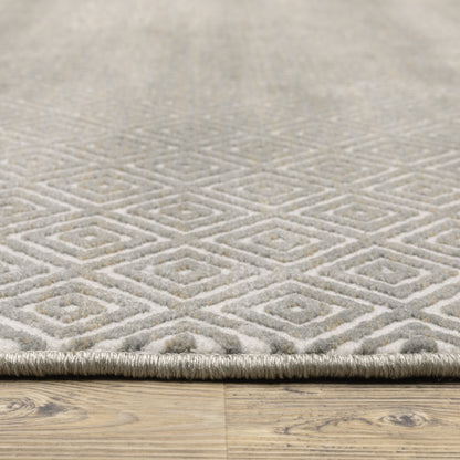 Capistrano Grey  Transitional Geometric Indoor Rug