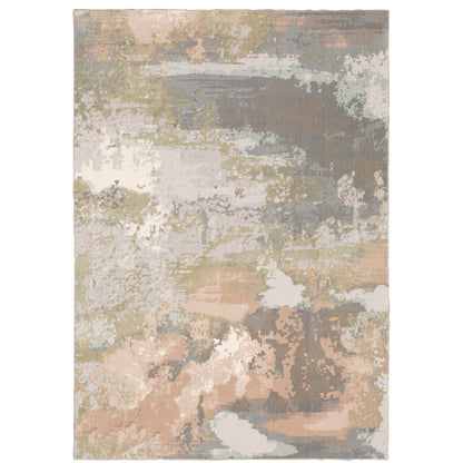 Capistrano Grey Pink Industrial Abstract Indoor Rug