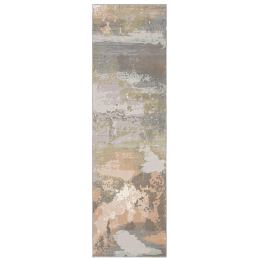 Capistrano Grey Pink Industrial Abstract Indoor Rug