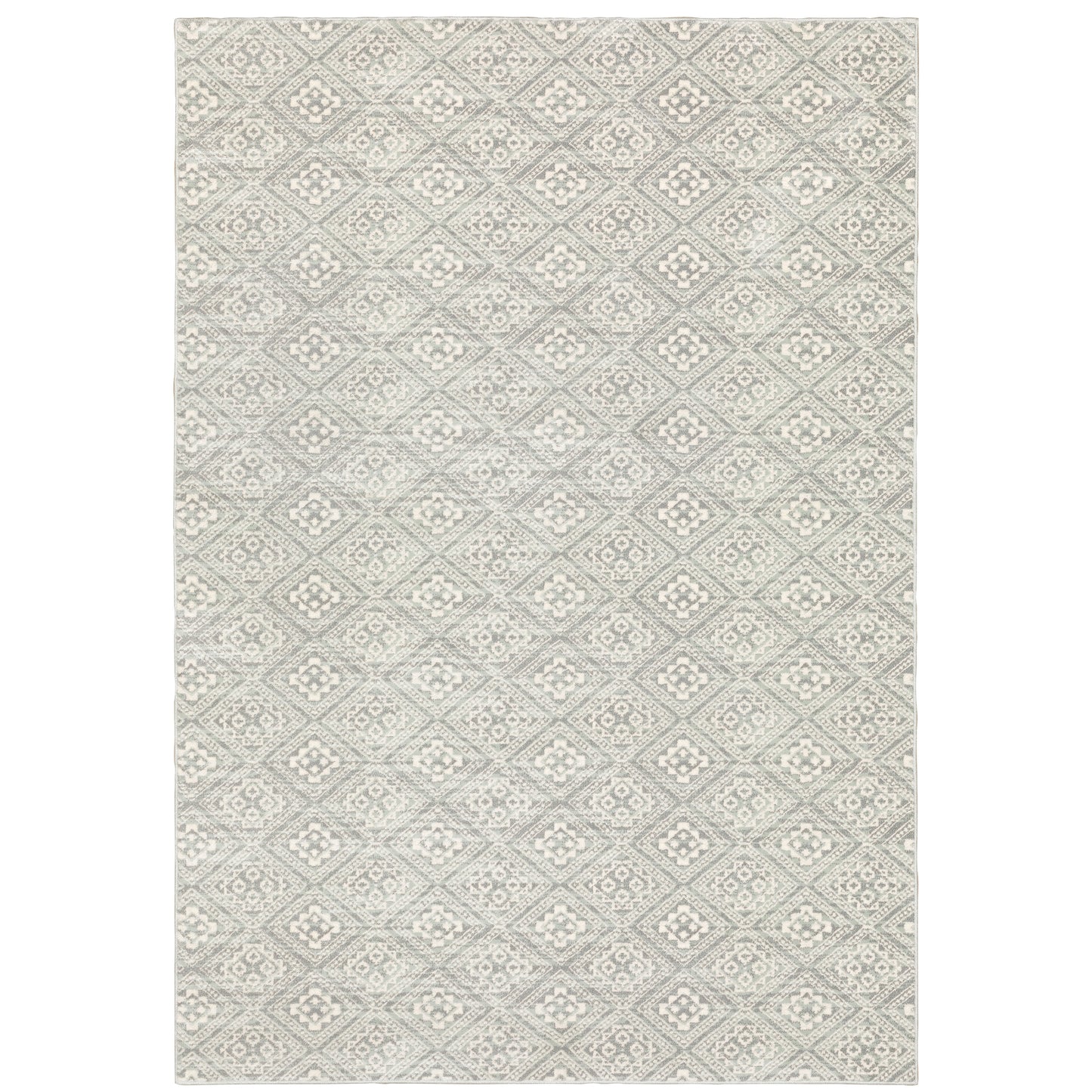 Capistrano Grey  Casual Geometric Indoor Rug