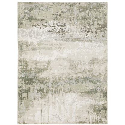 Caravan Beige Green Modern & Contemporary Abstract Indoor Rug