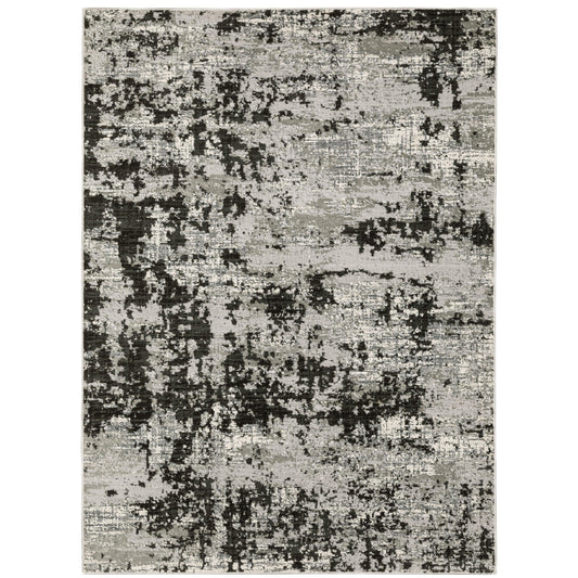 Caravan Grey Black Modern & Contemporary Abstract Indoor Rug