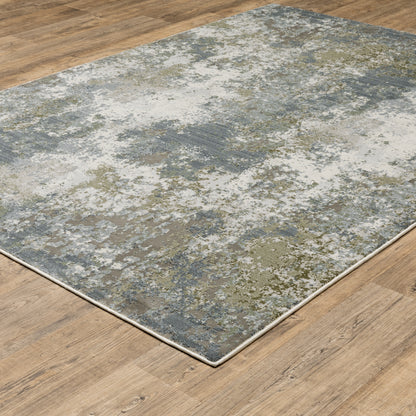 Caravan Blue Green Modern & Contemporary Abstract Indoor Rug