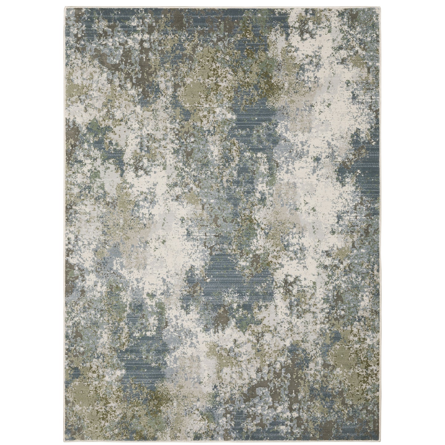 Caravan Blue Green Modern & Contemporary Abstract Indoor Rug