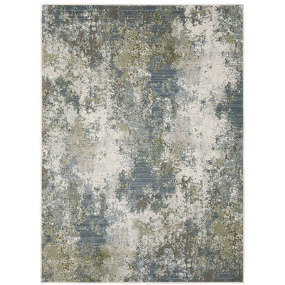 Caravan Blue Green Modern & Contemporary Abstract Indoor Rug