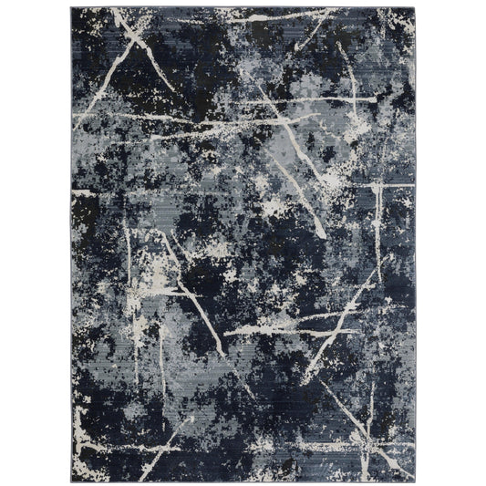 Caravan Blue Grey Modern & Contemporary Abstract Indoor Rug