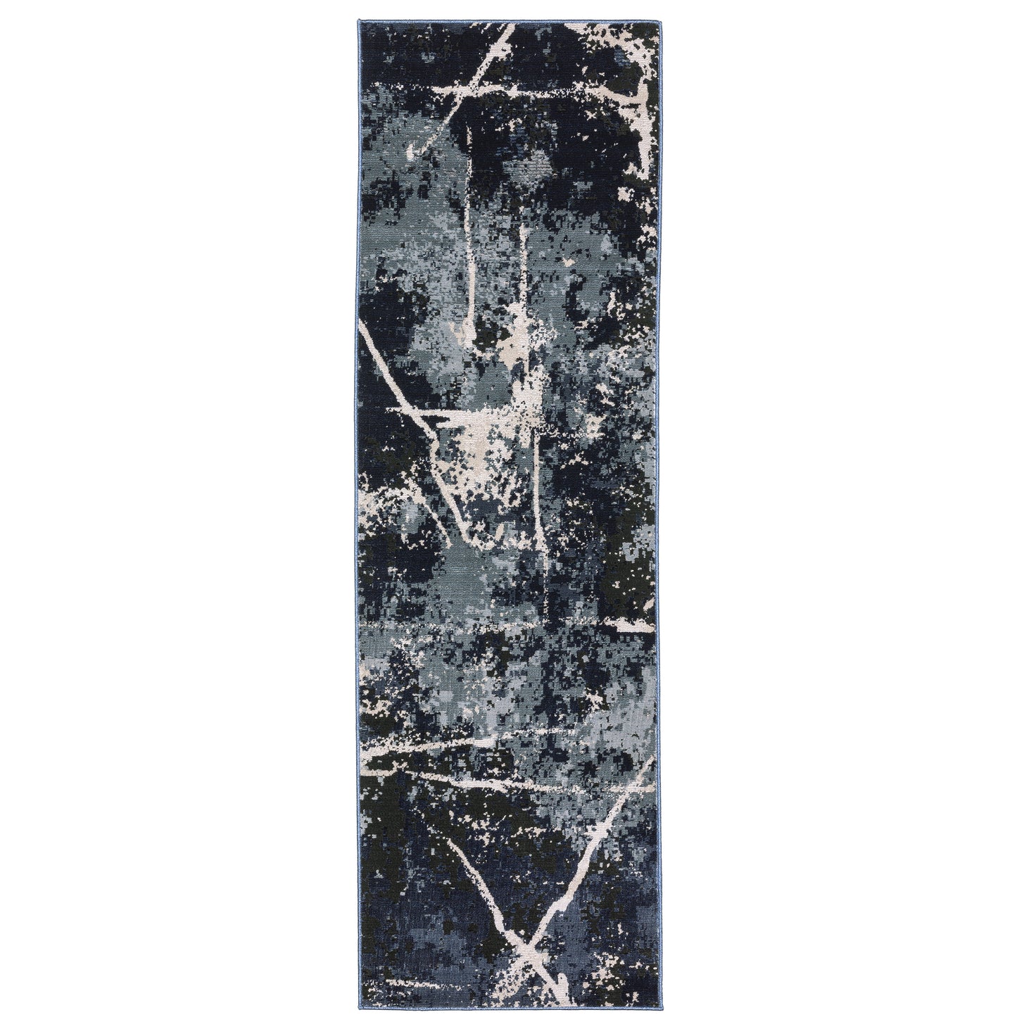 Caravan Blue Grey Modern & Contemporary Abstract Indoor Rug