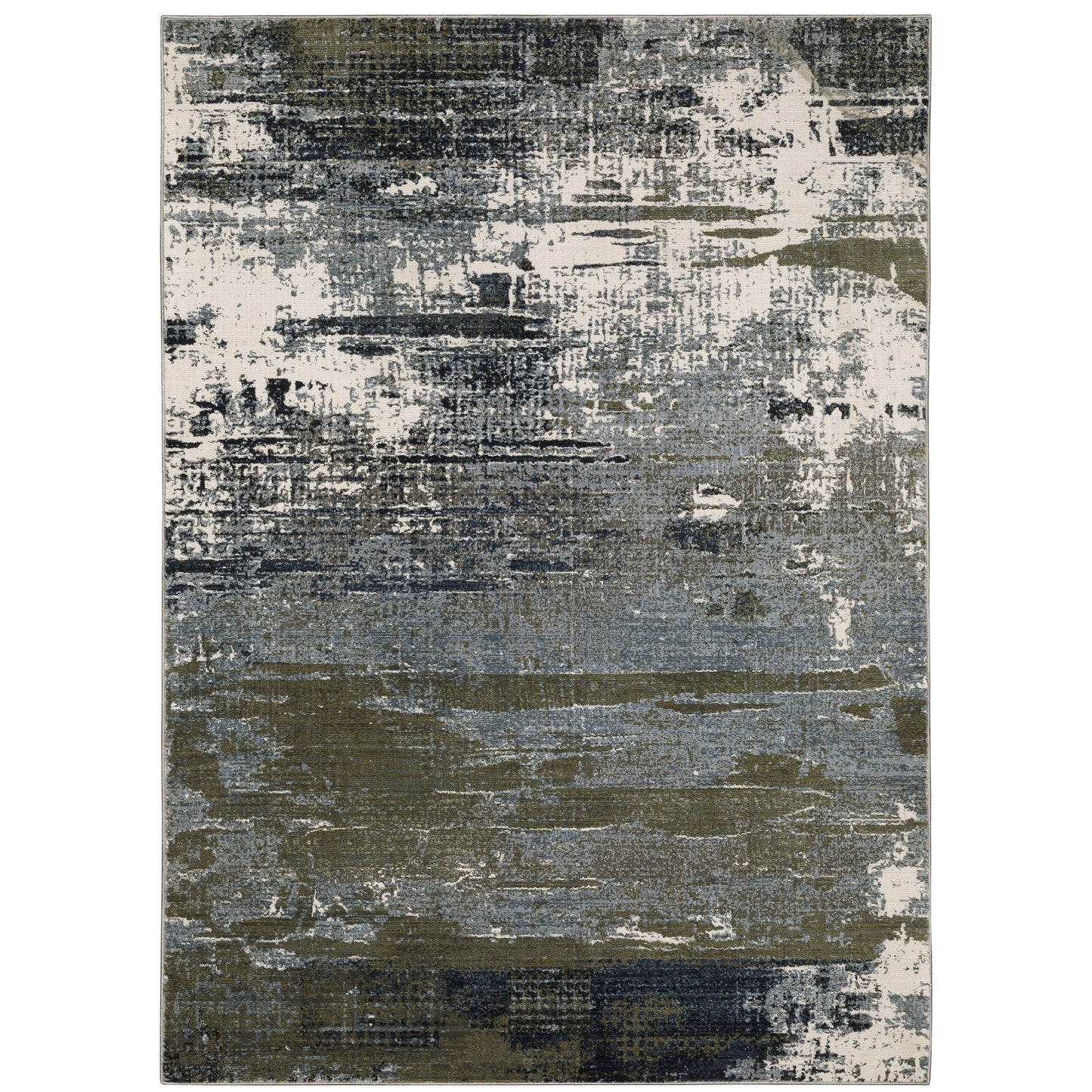 Caravan Blue Green Modern & Contemporary Abstract Indoor Rug