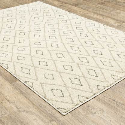 Carson Ivory Sand Bohemian Geometric Indoor Rug