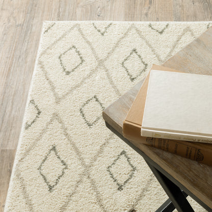 Carson Ivory Sand Bohemian Geometric Indoor Rug