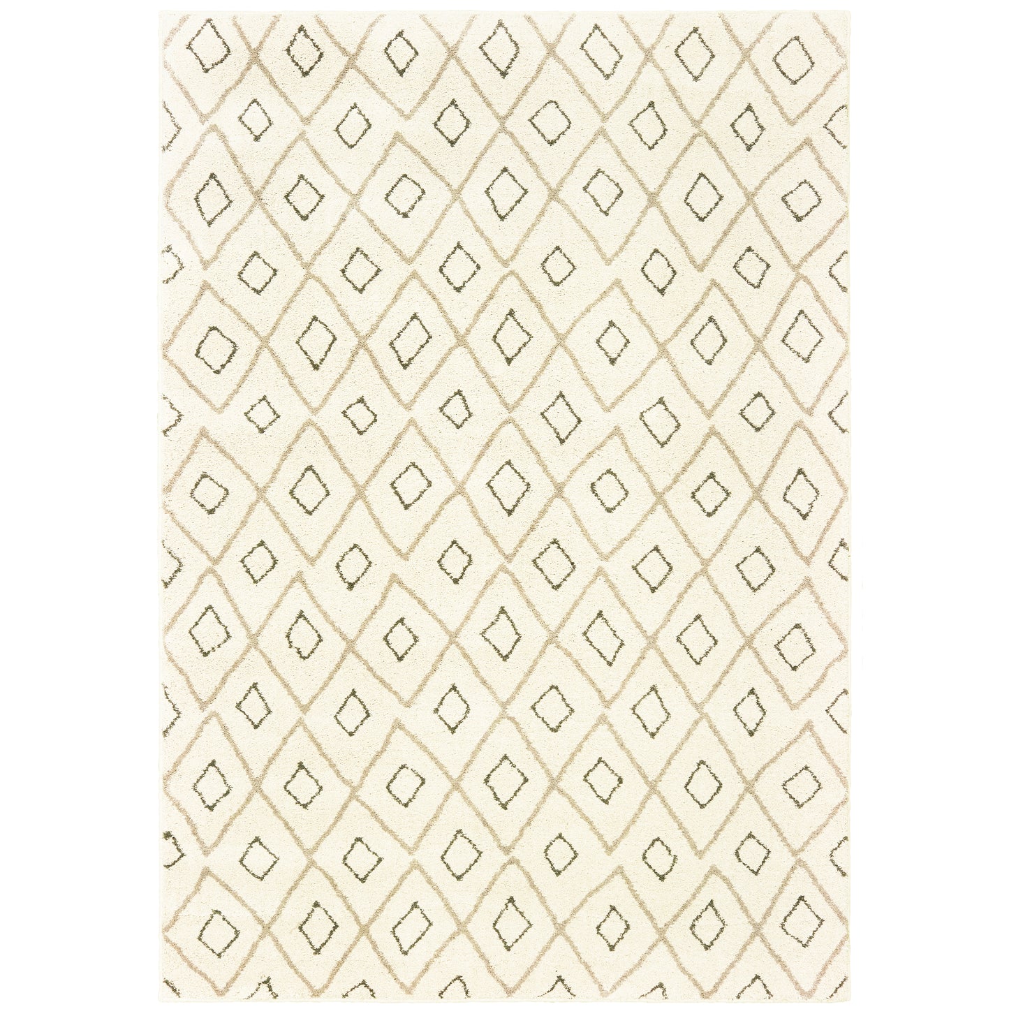 Carson Ivory Sand Bohemian Geometric Indoor Rug