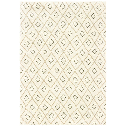 Carson Ivory Sand Bohemian Geometric Indoor Rug