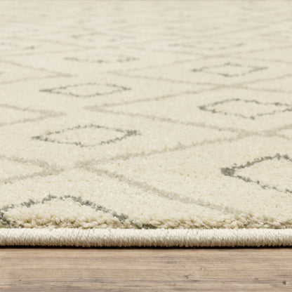 Carson Ivory Sand Bohemian Geometric Indoor Rug