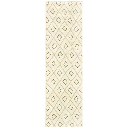 Carson Ivory Sand Bohemian Geometric Indoor Rug