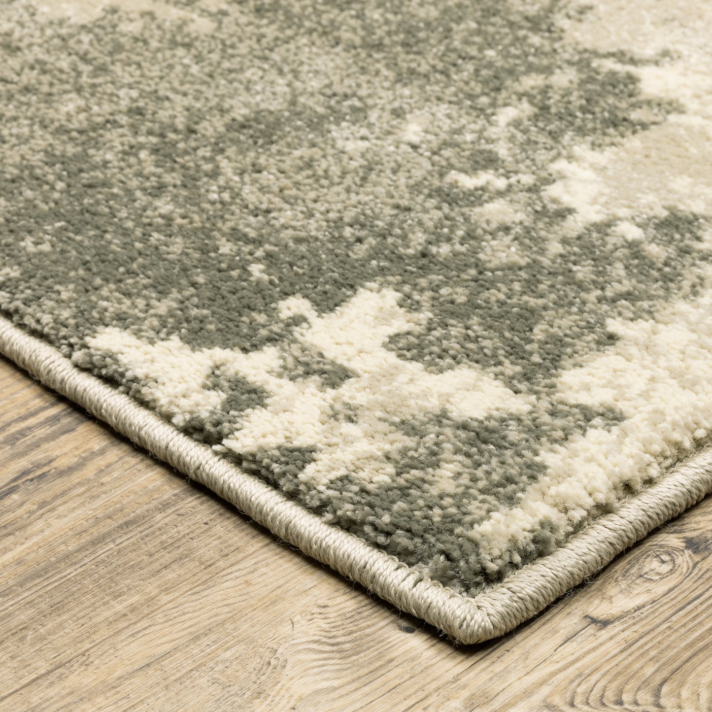 Carson Beige Grey Industrial Abstract Indoor Rug