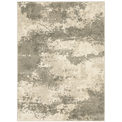 Carson Beige Grey Industrial Abstract Indoor Rug