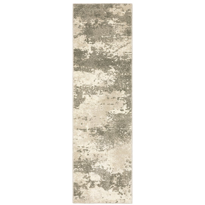 Carson Beige Grey Industrial Abstract Indoor Rug