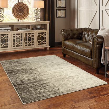 Carson Beige Grey Industrial Abstract Indoor Rug