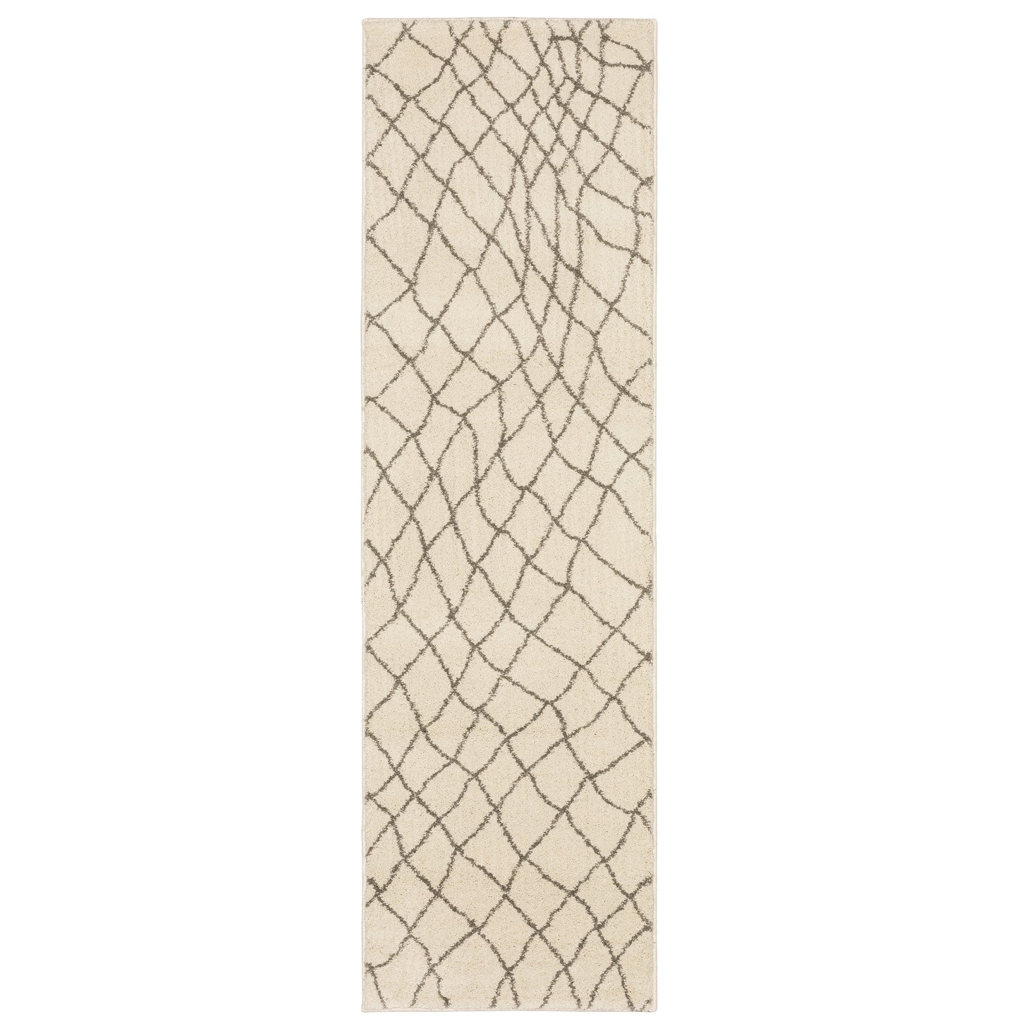 Carson Ivory Grey Scandinavian Geometric Indoor Rug