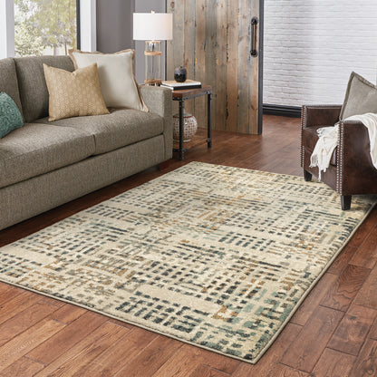 Carson Beige Grey Modern & Contemporary Abstract Indoor Rug