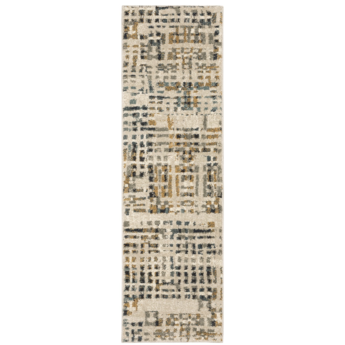 Carson Beige Grey Modern & Contemporary Abstract Indoor Rug