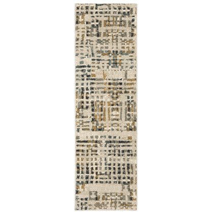 Carson Beige Grey Modern & Contemporary Abstract Indoor Rug