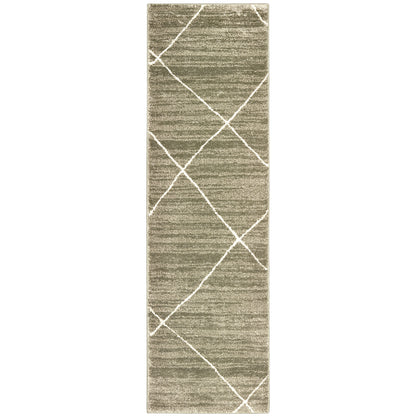 Carson Grey Ivory Transitional Geometric Indoor Rug