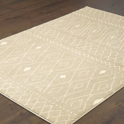 Carson Sand Ivory Bohemian Geometric Indoor Rug