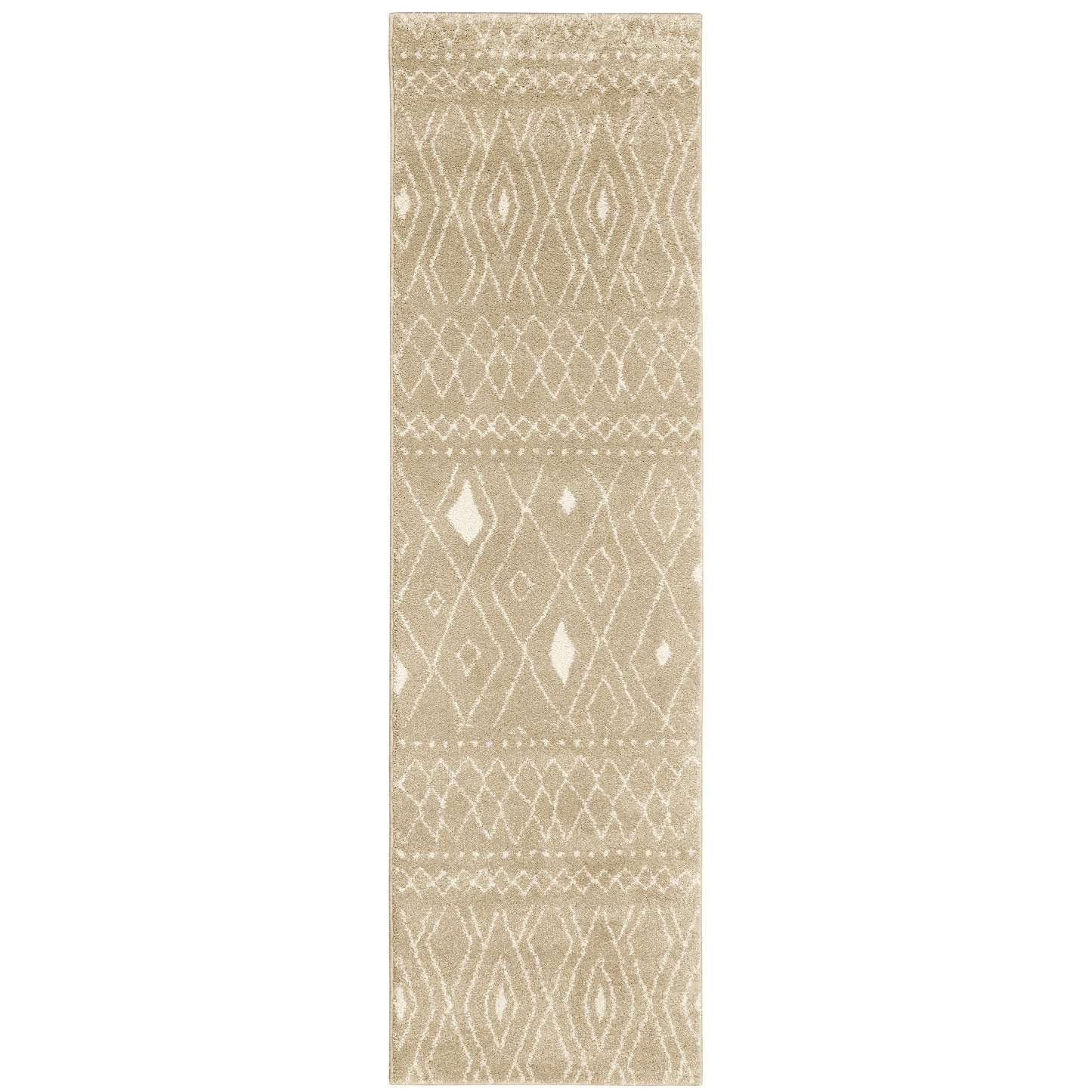 Carson Sand Ivory Bohemian Geometric Indoor Rug