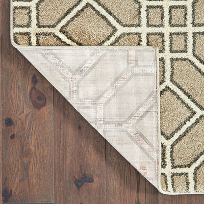 Carson Sand Ivory Transitional Geometric Indoor Rug