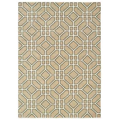 Carson Sand Ivory Transitional Geometric Indoor Rug